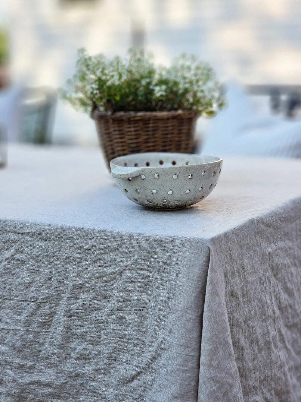 Oatmeal Linen Tablecloth