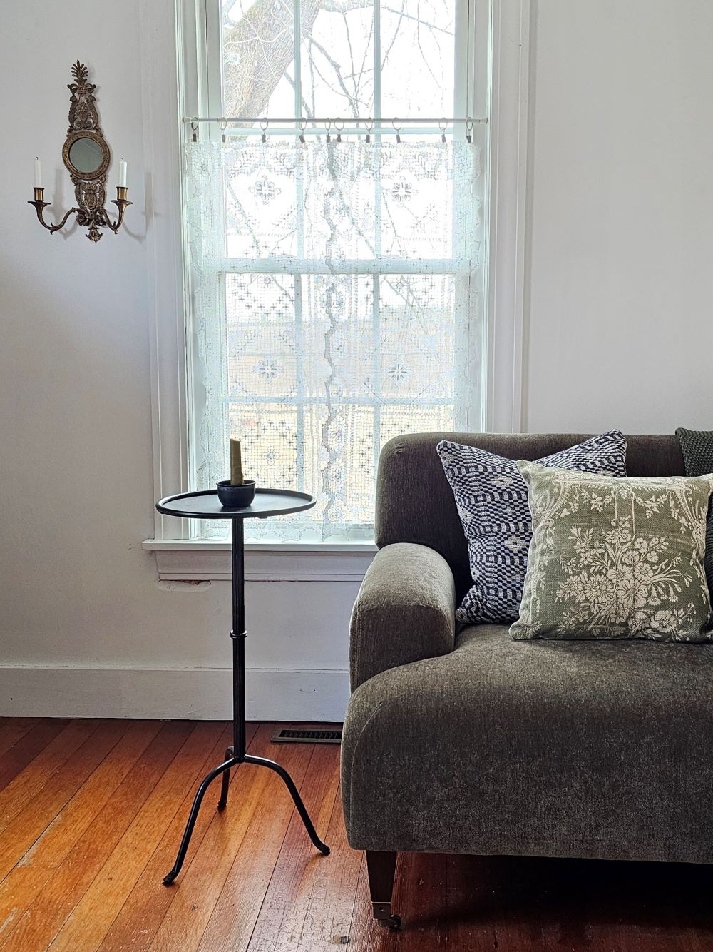 Curtain Ring Clips, Antiqued Brass