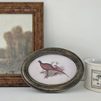 Pheasant  Print with Golden Black Frame