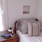 Black Stripe Grain Sack Pillow Case