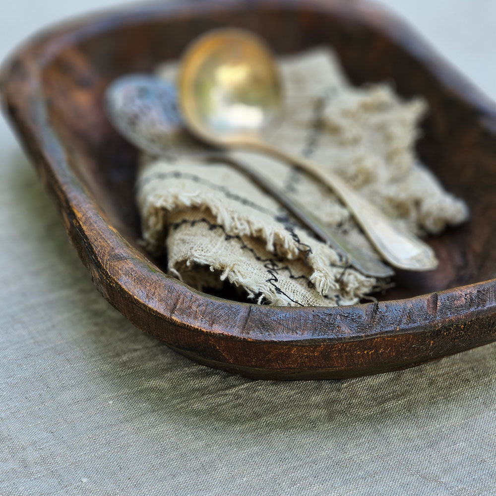 Primitive Wood Dough Bowl
