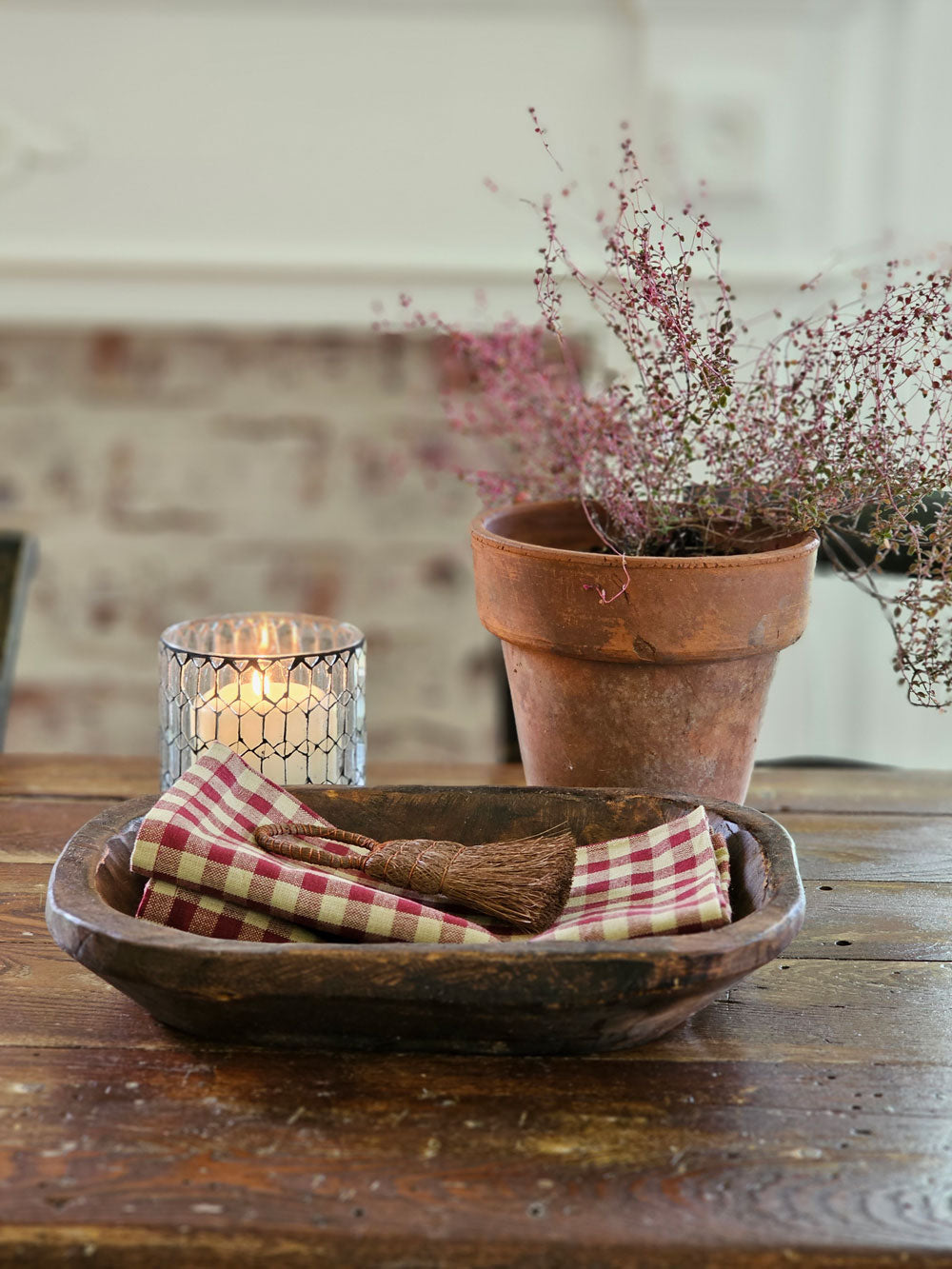 Primitive Wood Dough Bowl