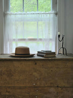 Primitive Wrought Iron Table Taper Candle Holder with a Twist