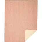 Red Ticking Stripe Quilt