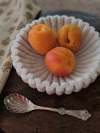 Ribbed Marble Bowl