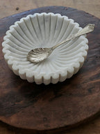 Ribbed Marble Bowl