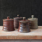 Rustic Clay Sugar Jar