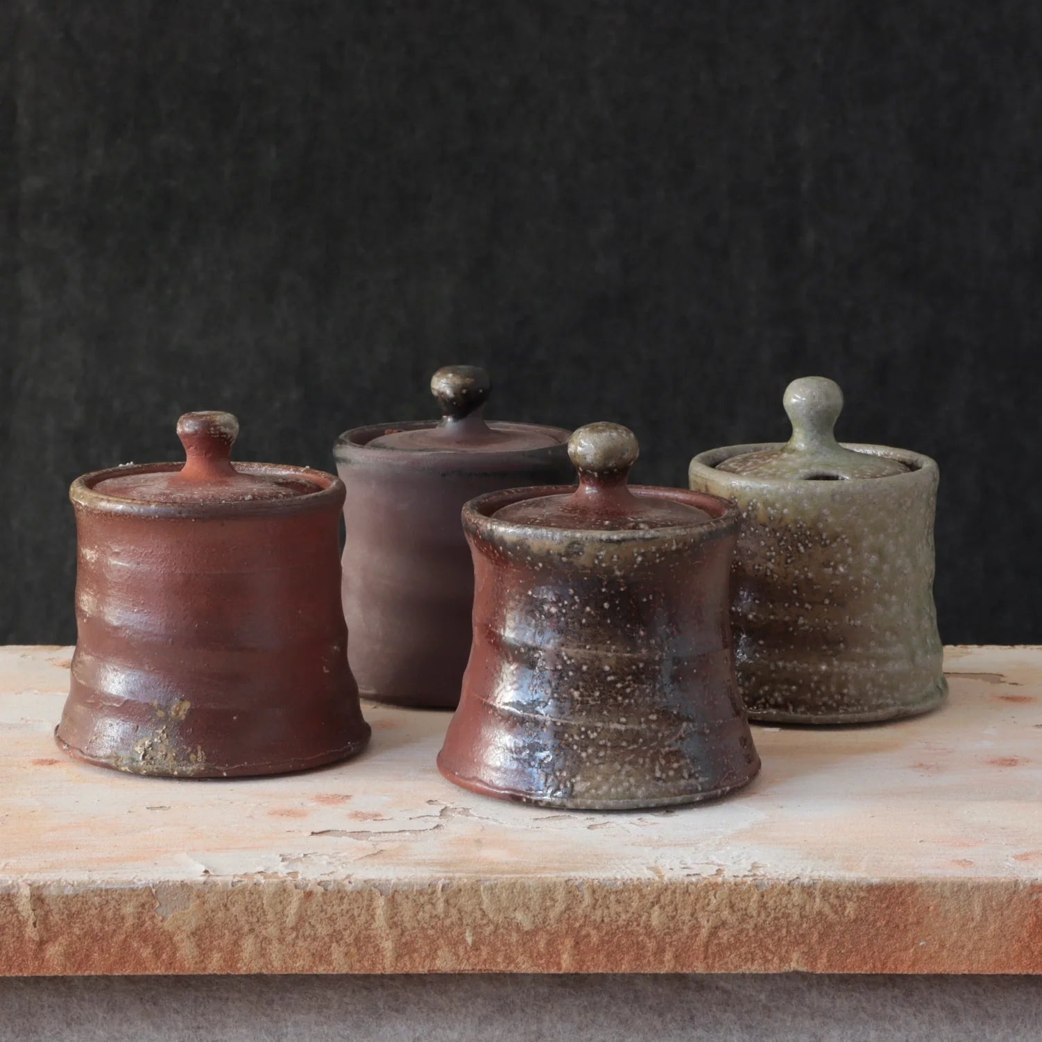 Rustic Clay Sugar Jar