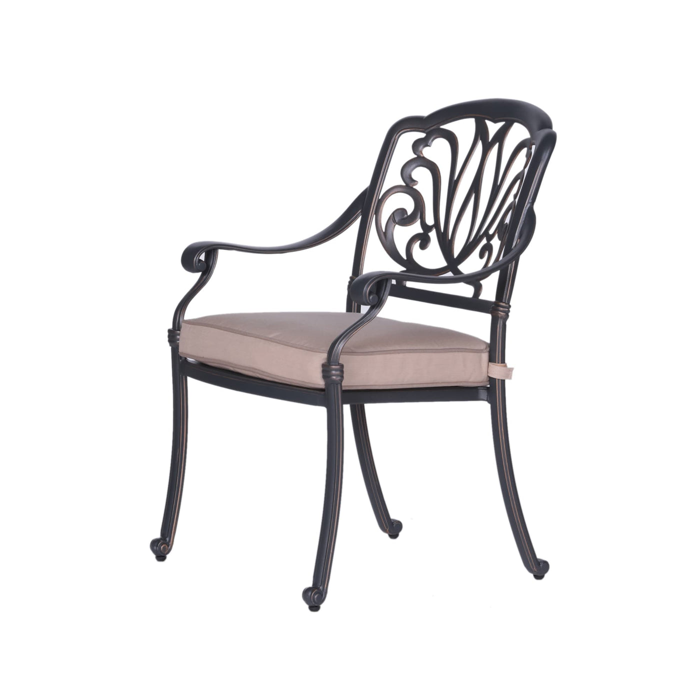 Saratoga 5pc Aluminum Round Dining Set with Sunbrella Cushions - Best Outdoor Furniture