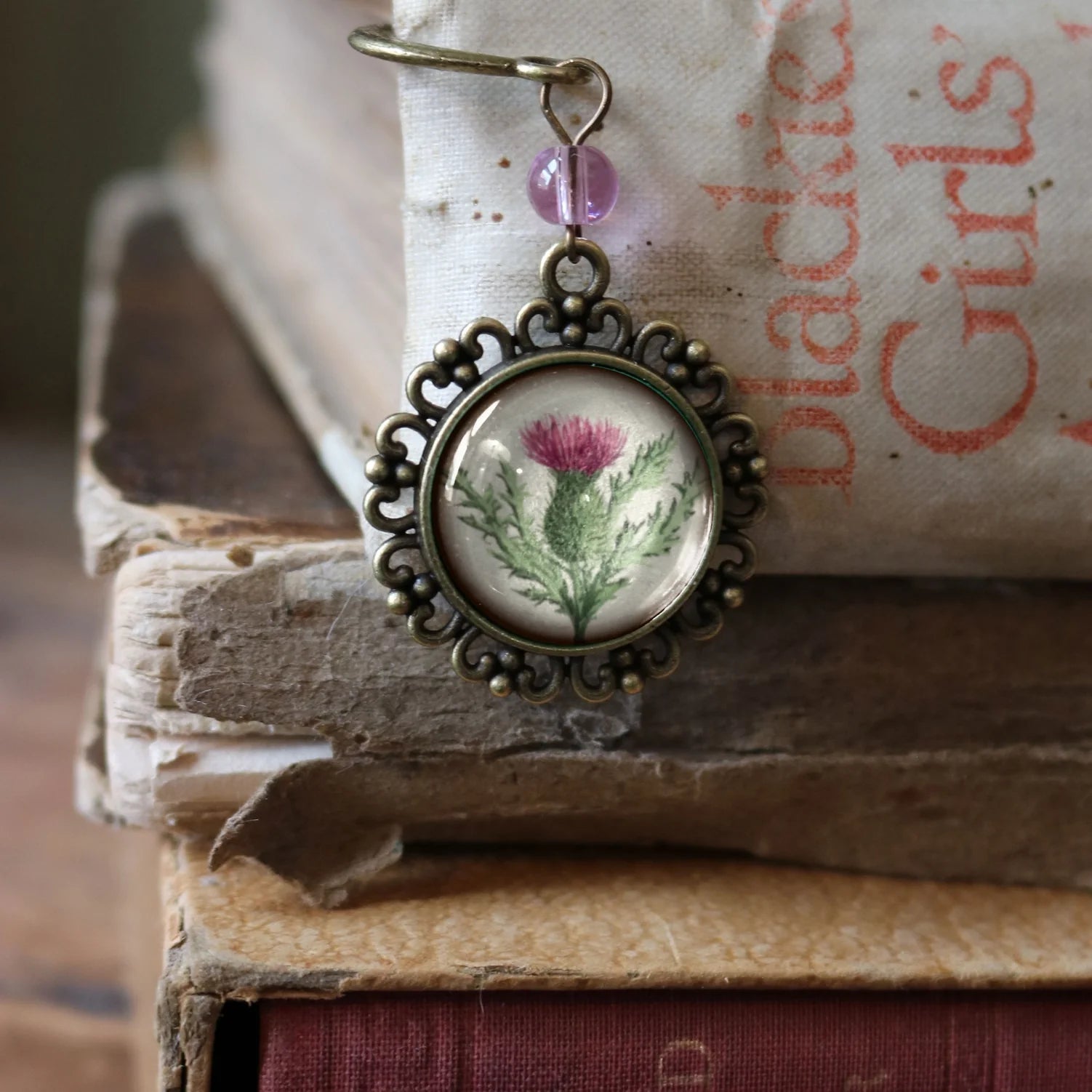 Scottish Thistle Book Hook