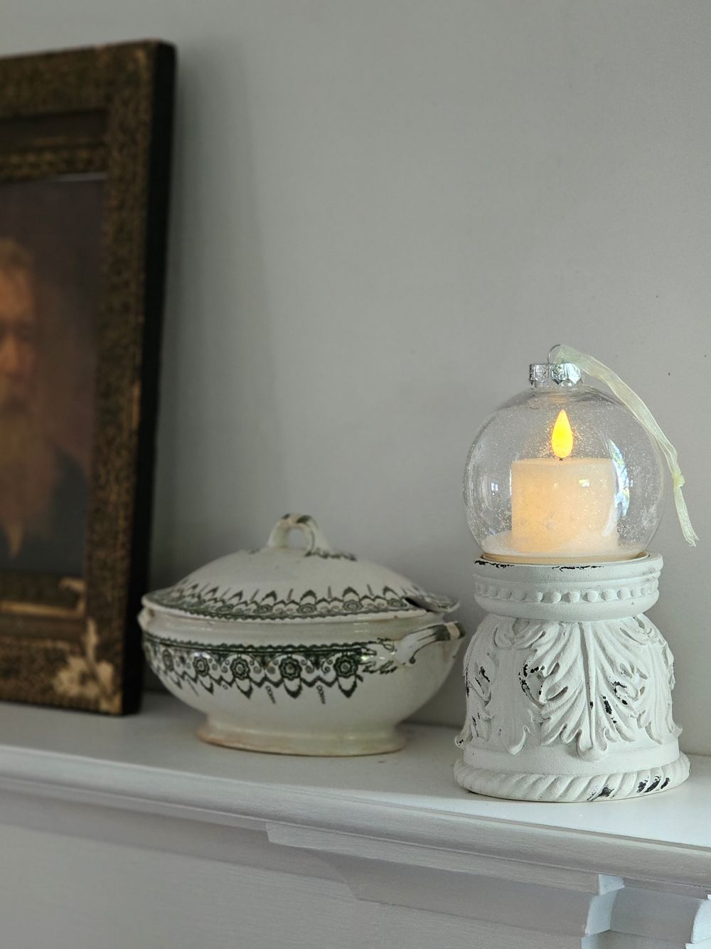 Snow Globe Candle Ornament