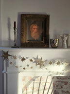 Sparkling Gold Star Banner Garland