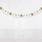 Sparkling Gold Star Banner Garland