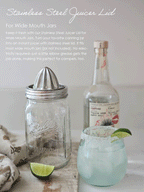 Stainless Steel Juicer Lid for Wide Mouth Jars