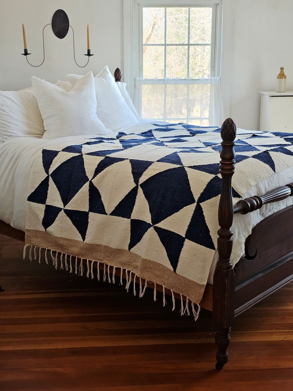 Sawtooth Star Handwoven Throw