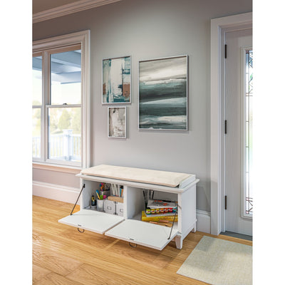 The Gray Barn Old Stone Upholstered Storage Bench