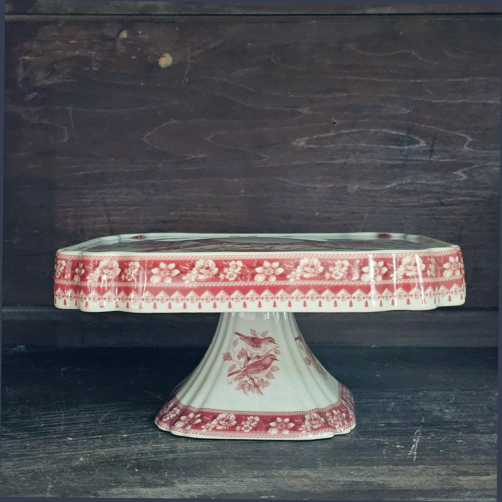 Transferware Cake Stand