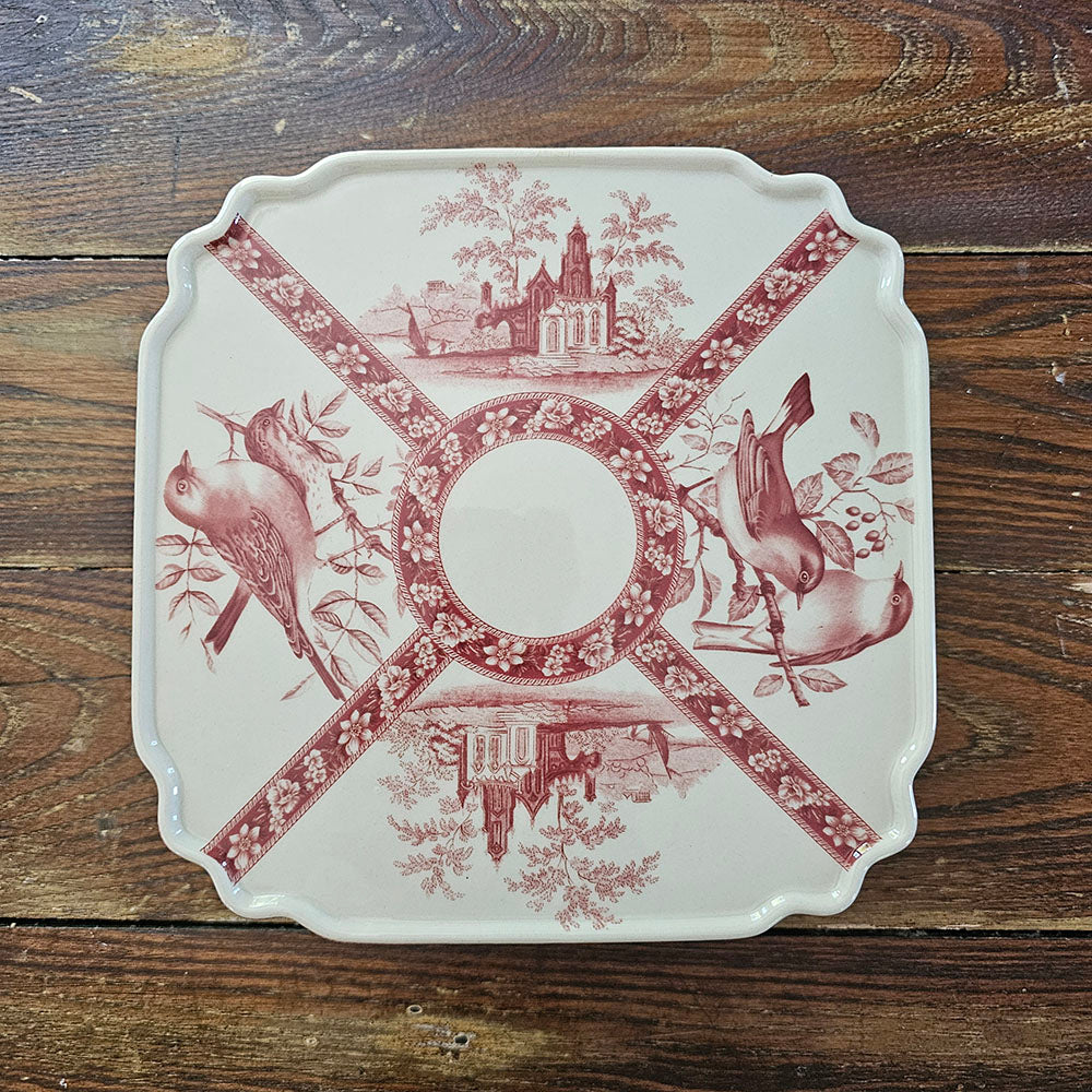 Transferware Cake Stand