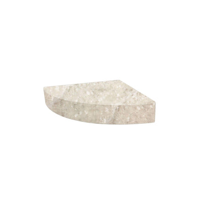 Transolid Studio 14-In X 14-In Solid Surface Wall-Mount Corner Shower Seat - 14.5 x 14.25 x 3