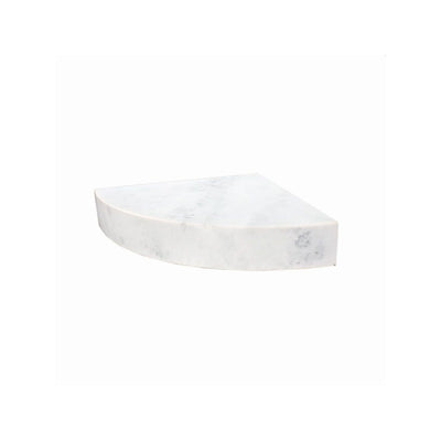 Transolid Studio 14-In X 14-In Solid Surface Wall-Mount Corner Shower Seat - 14.5 x 14.25 x 3