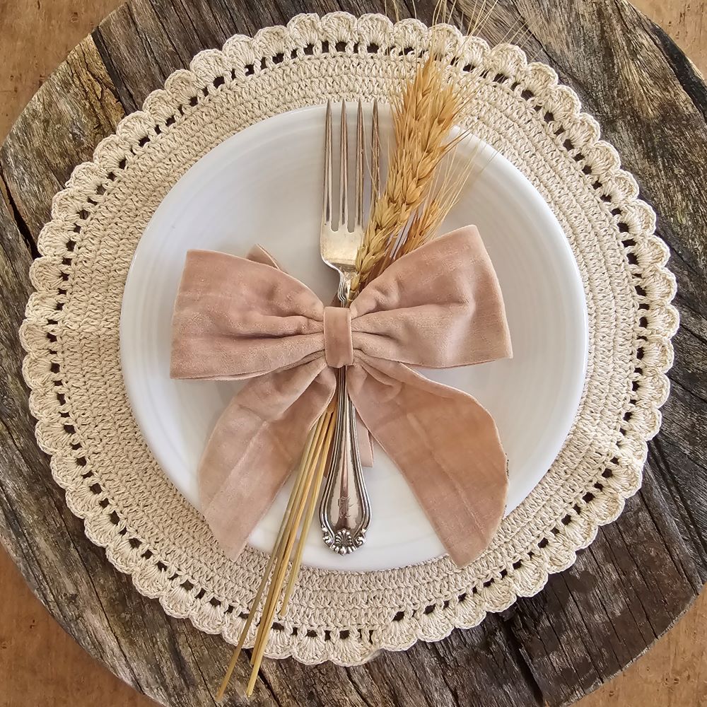 Crochet Doily Set of Two