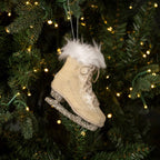 Velvet Ice Skate Ornament