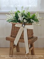 Wicker Carry Basket Bag