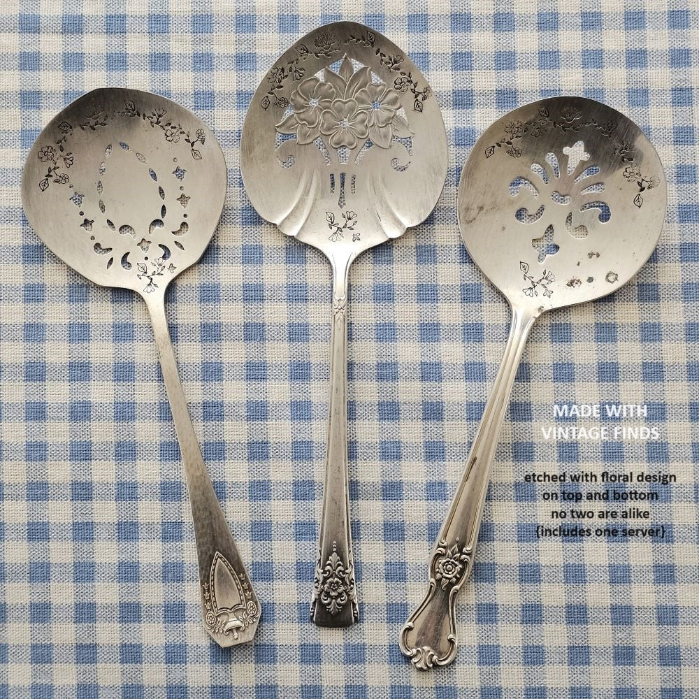 Vintage Tomato Server with Floral Design