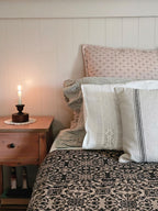 Vintage Style Crochet Lace and Pleated Edge Pillowcase Set