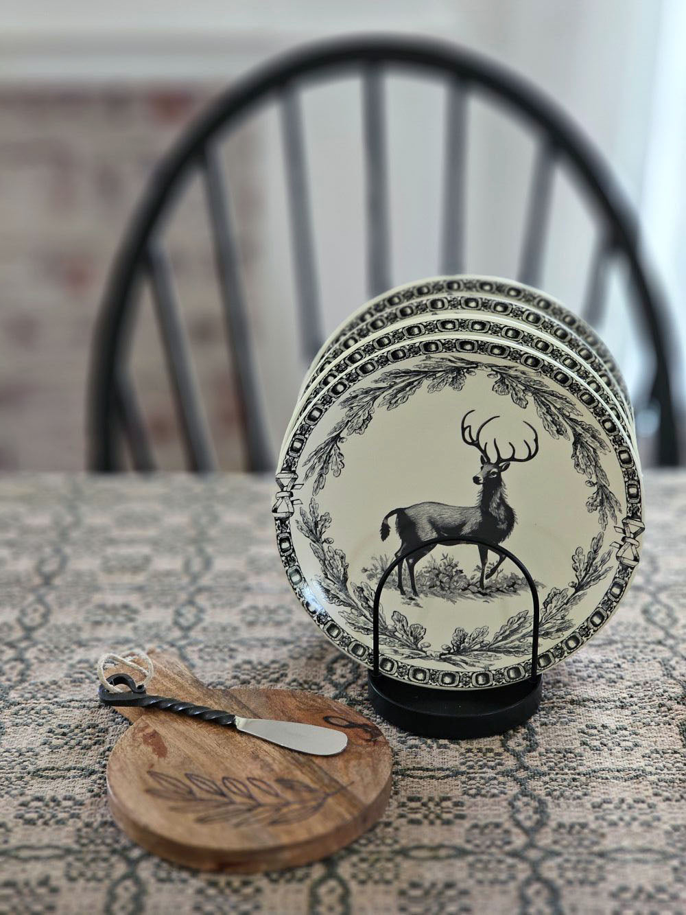 Vintage Style Wire Plate Rack