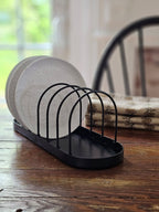 Vintage Style Wire Plate Rack