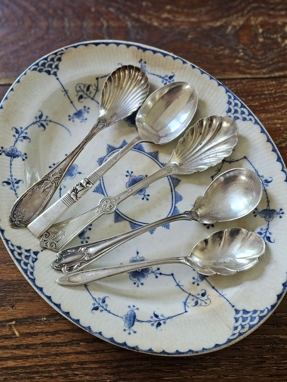 Vintage Sugar Spoons, Set of Five