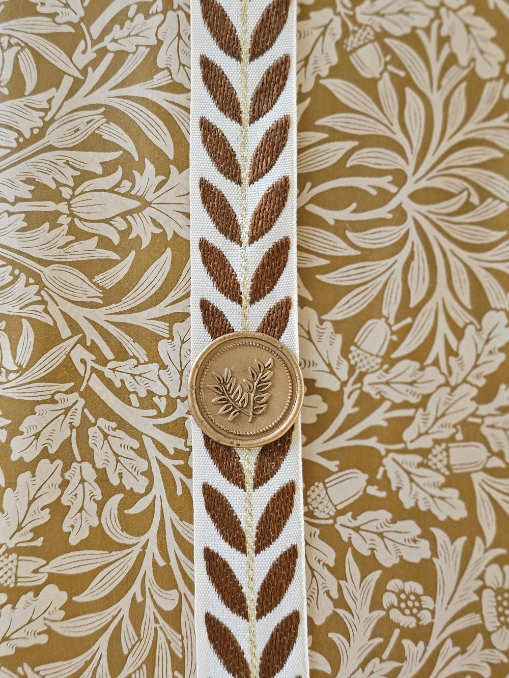 Wax Seal Sticker with Laurel Leaf Design, Set of Six