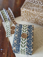 Embroidered Laurel Leaf Ribbon