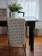 Welsh Inspired Throw Blanket, Cream, Tan and Black
