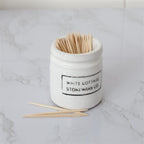 White Cottage Stoneware Jam Jar