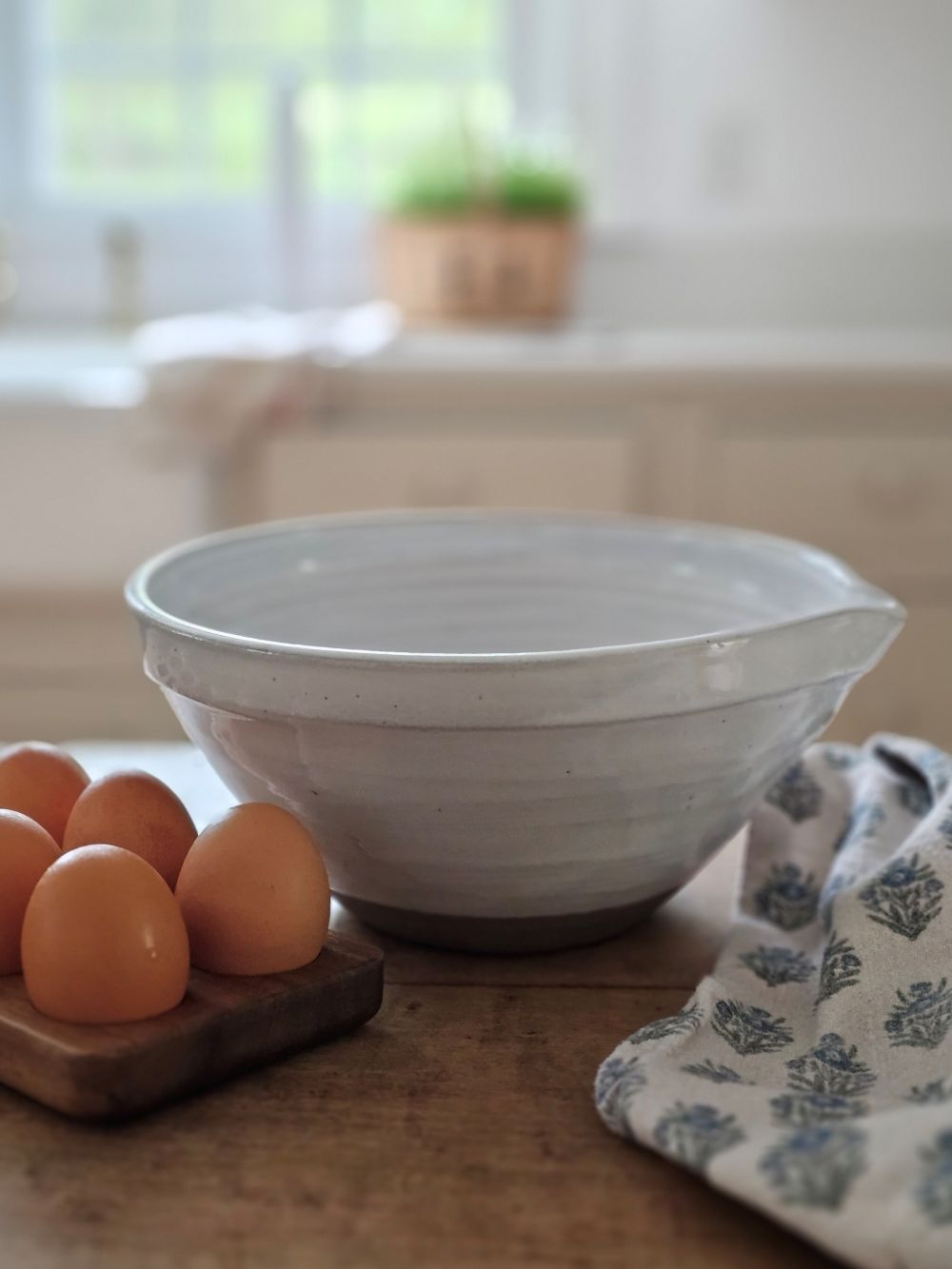 White Farmhouse Mixing Bowl