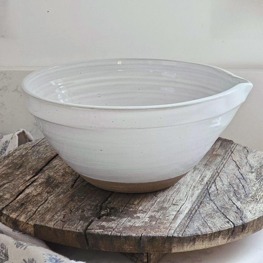White Farmhouse Mixing Bowl