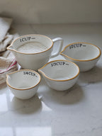 White Ceramic Nesting Measuring Cups