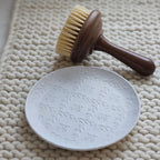 White Ceramic Embossed Plate