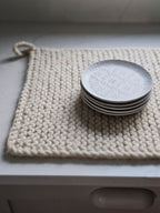Knitted Wool Dish Drying Mat