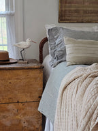 Portsmouth Blue Ticking Stripe Pillow Case Set