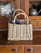 Wicker Carry Basket Bag