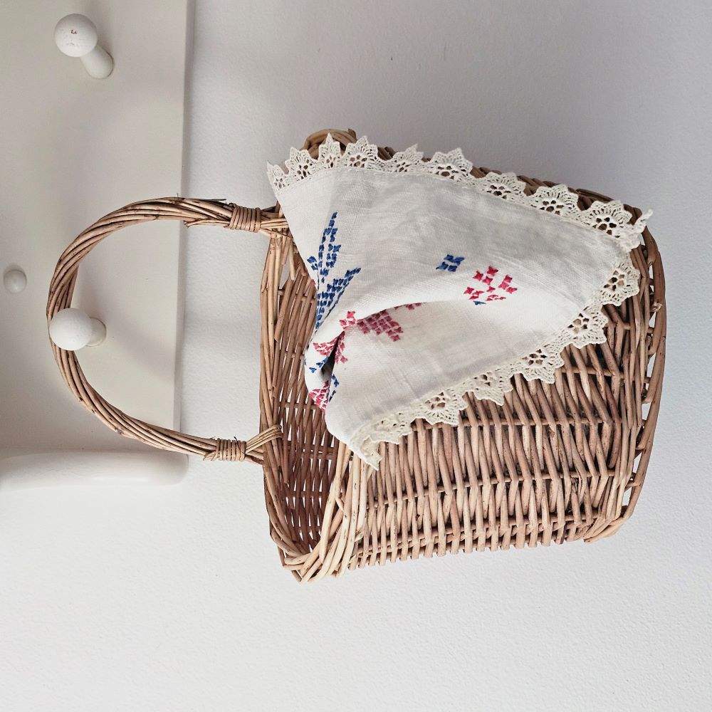 Country Wicker Mail Wall Basket