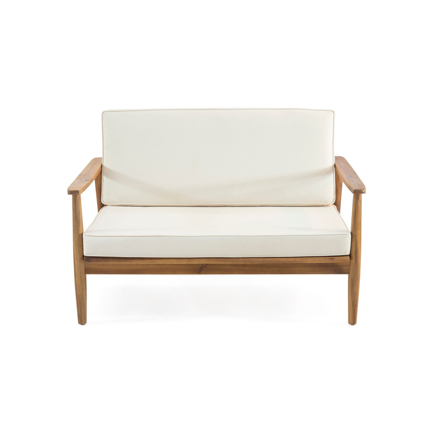 Willowbrook Outdoor Acacia Wood 4 Seater Chat Set by Christopher Knight Home