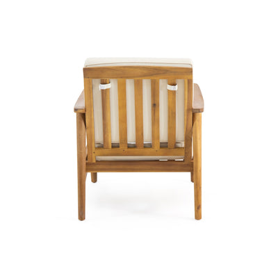 Willowbrook Outdoor Acacia Wood 4 Seater Chat Set by Christopher Knight Home