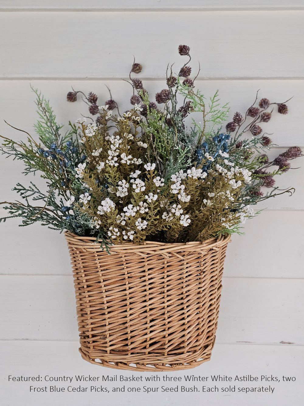 Winter White Astilbe Pick