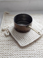 Knitted Wool Pot Holder