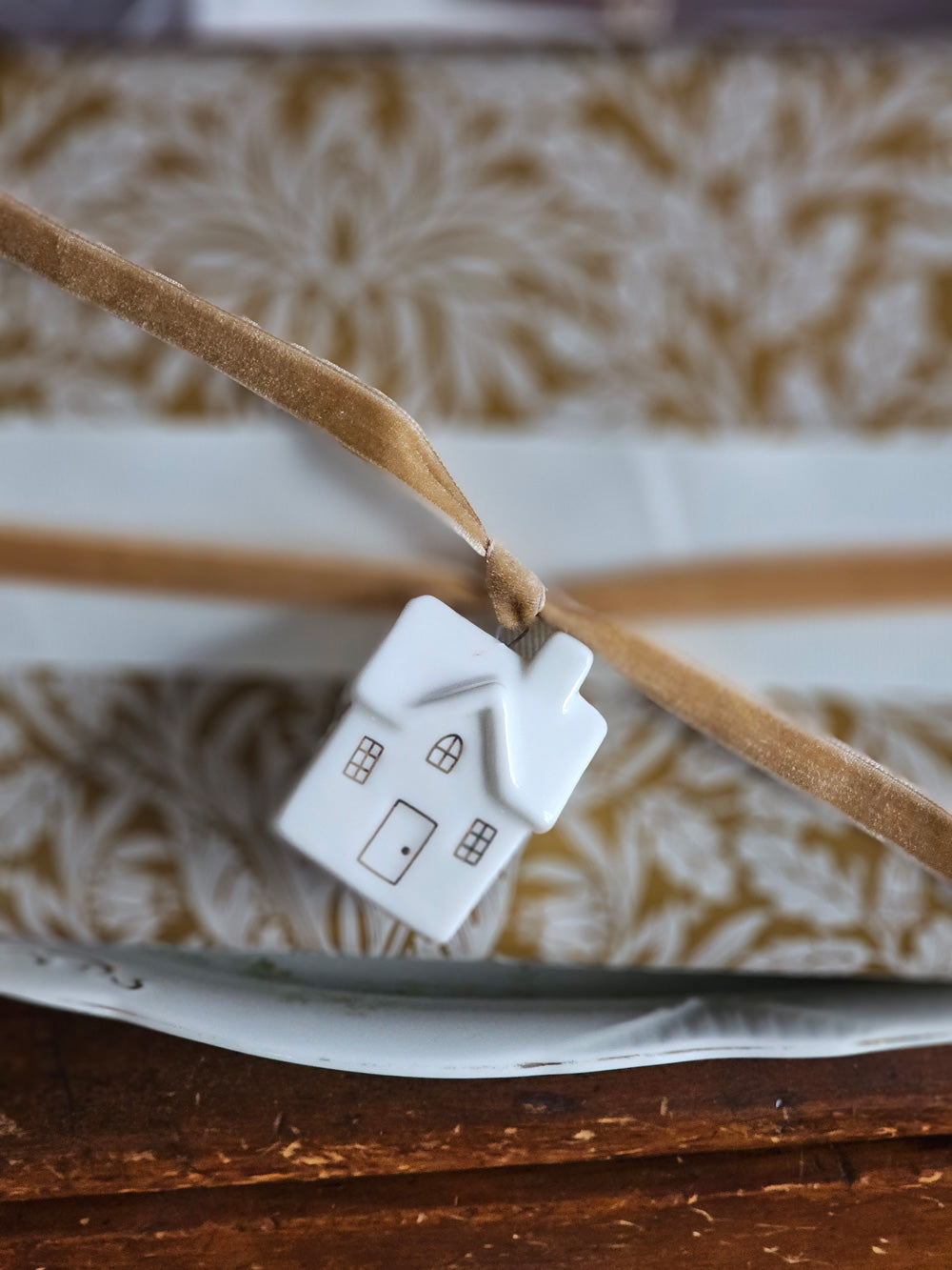 Little Ceramic House Ornaments